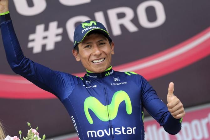 Nairo Quintana (Movistar) now leads the 2014 Giro d'Italia