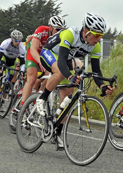 Patrick Bevin of Ascot Park Hotel is in the front group looking for his third stage win.