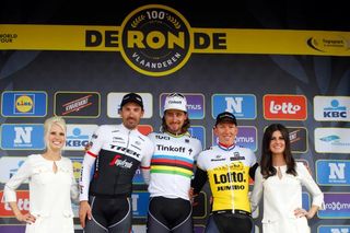 The 2016 Tour of Flanders podium
