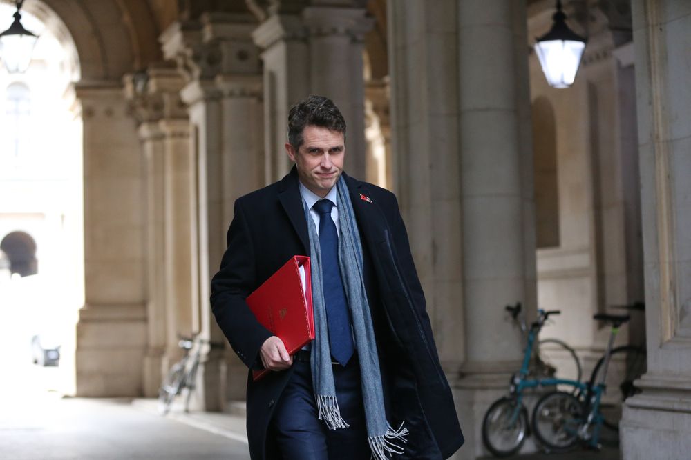 The education secretary Gavin Williamson