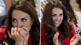Kate Middleton reacting to the 2012 Olympics