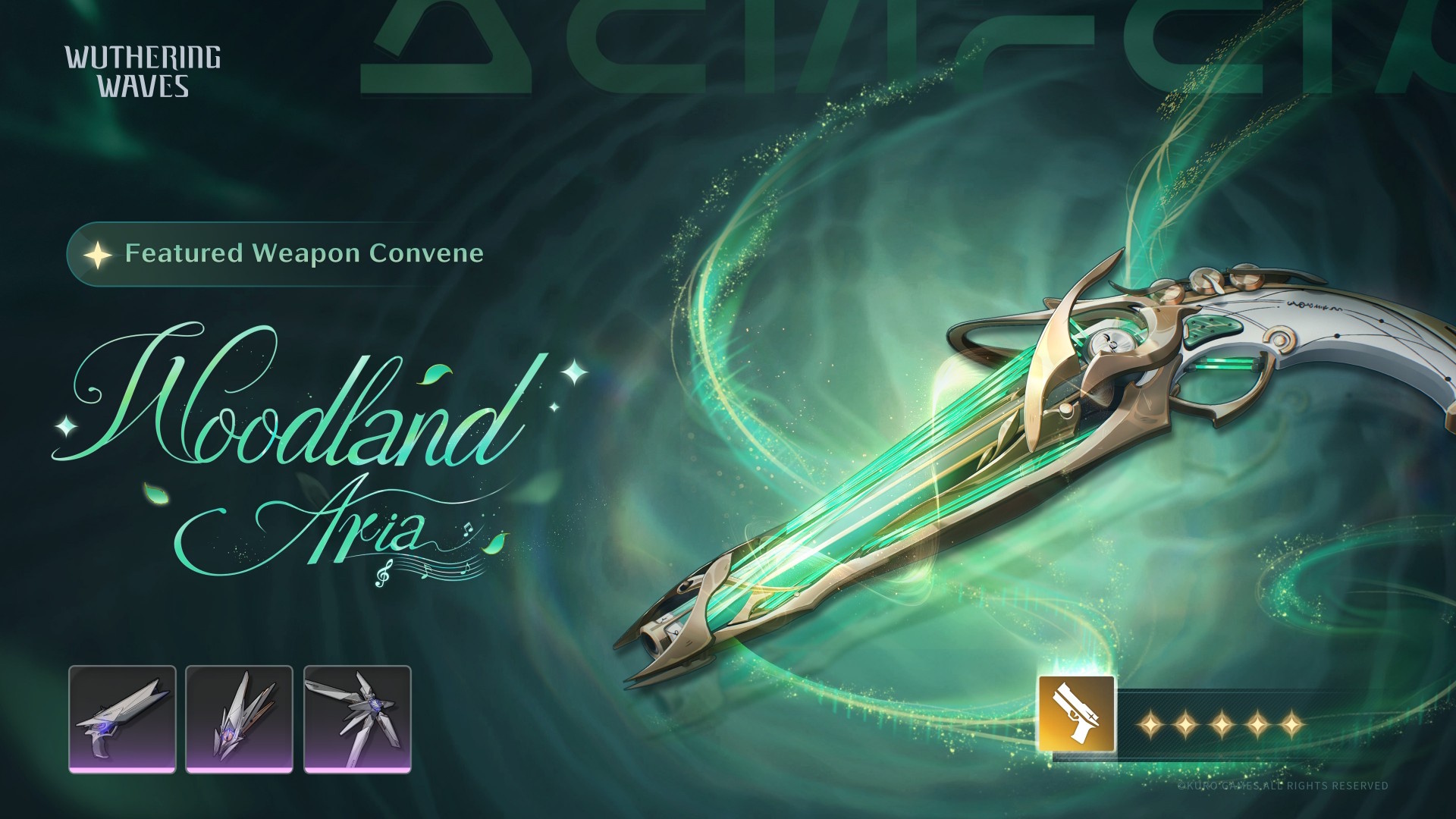 Wuthering Waves banners - Ciaccona weapon banner in version 2.6