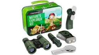 GetUSCart- Vanstarry Compact Binoculars for Kids Bird Watching Hiking  Camping Fishing Accessories Gear Essentials Best Toy Gifts for Boys Girls  Children Toddler Waterproof 5X30 Optical Lens Including Compass