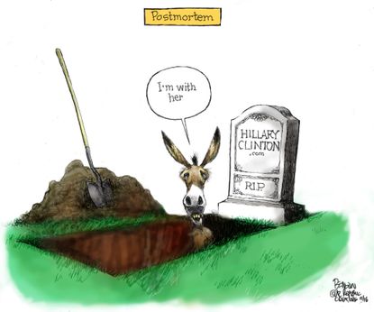 Political cartoon U.S. post-election Democrats post mortem