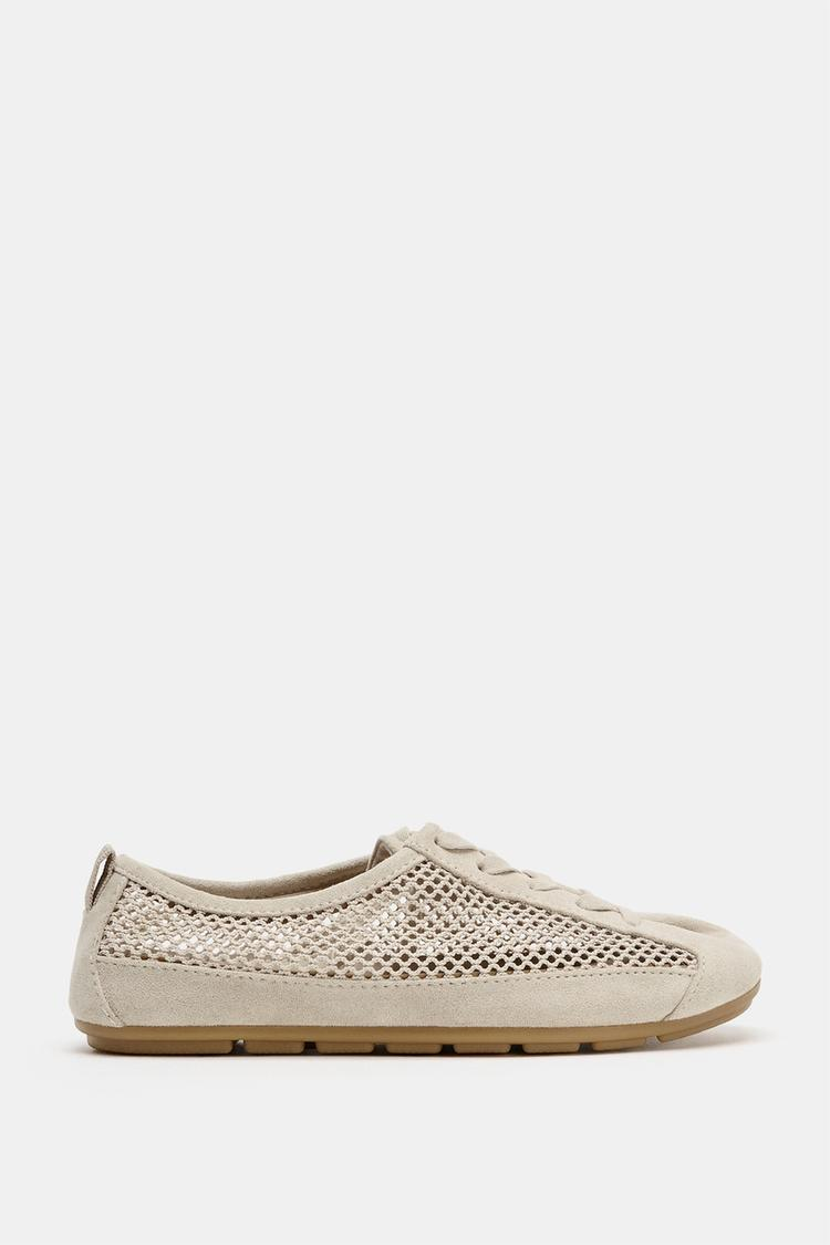 Zara , Mesh Pull-Tab Sneakers