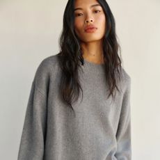 Grey knit jumper