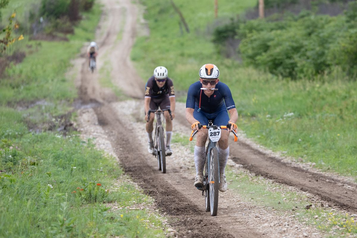 Innokenty Zavyalov was part of a group of four riders that attacked the men's field early on and gained a significant advantage in the first half of the race.