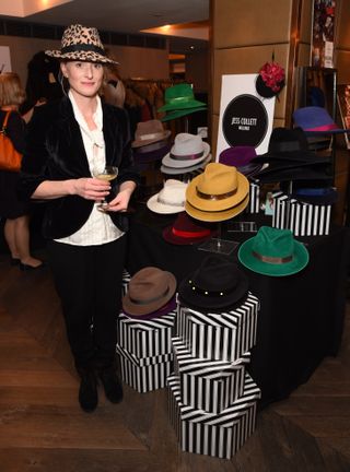 Jess Collett attends the annual London Luxe Christmas Cocktail at Belgraves Hotel on November 17, 2015 in London, England