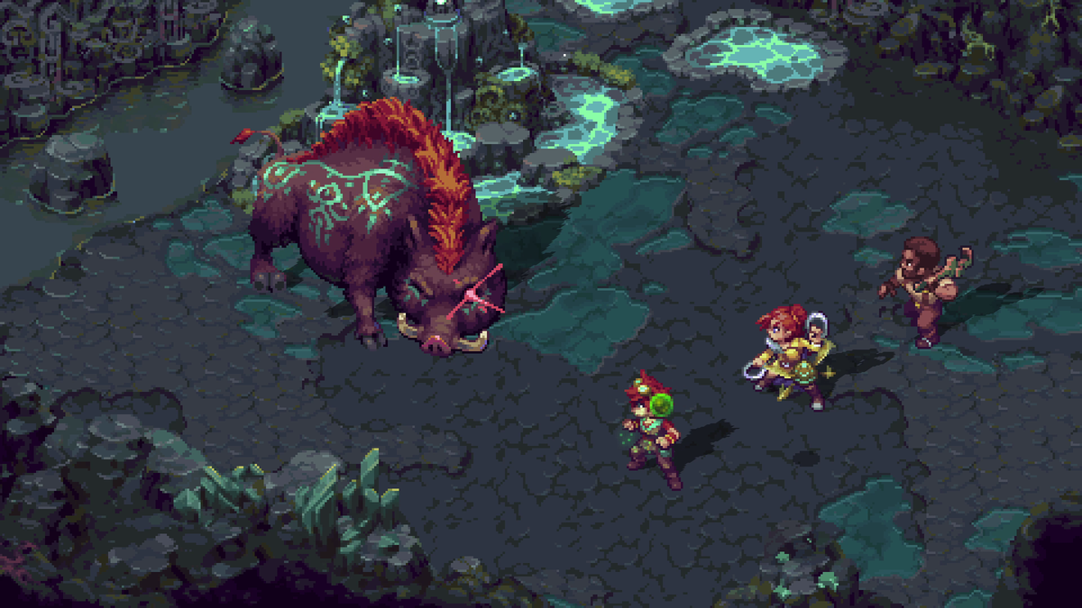 Forge of the Fae; screens from a pixel art indie game