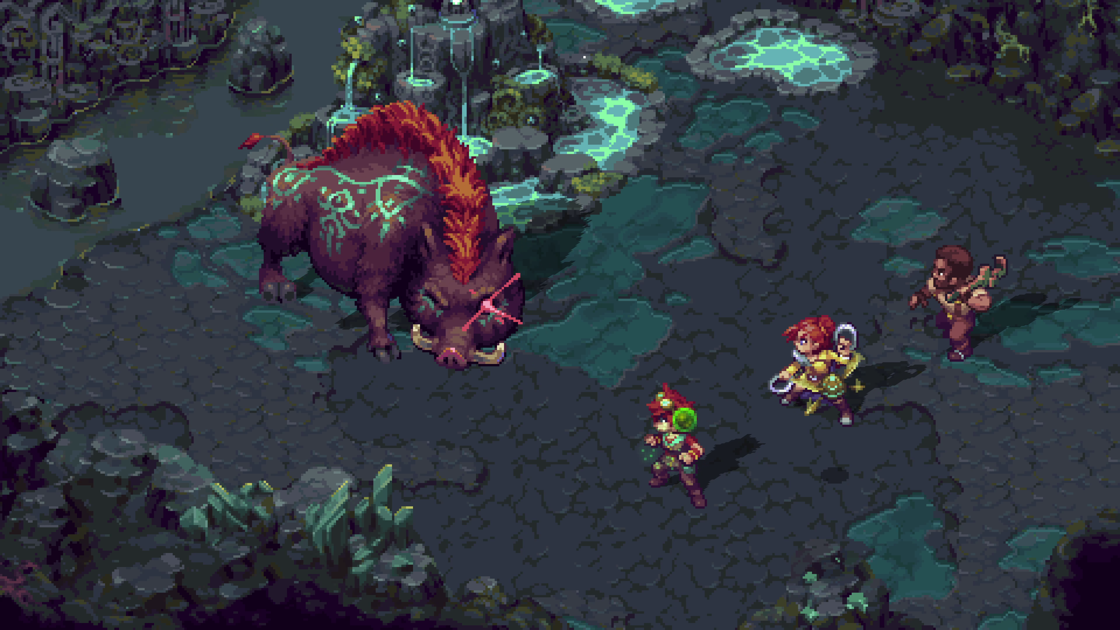 Forge of the Fae; screens from a pixel art indie game