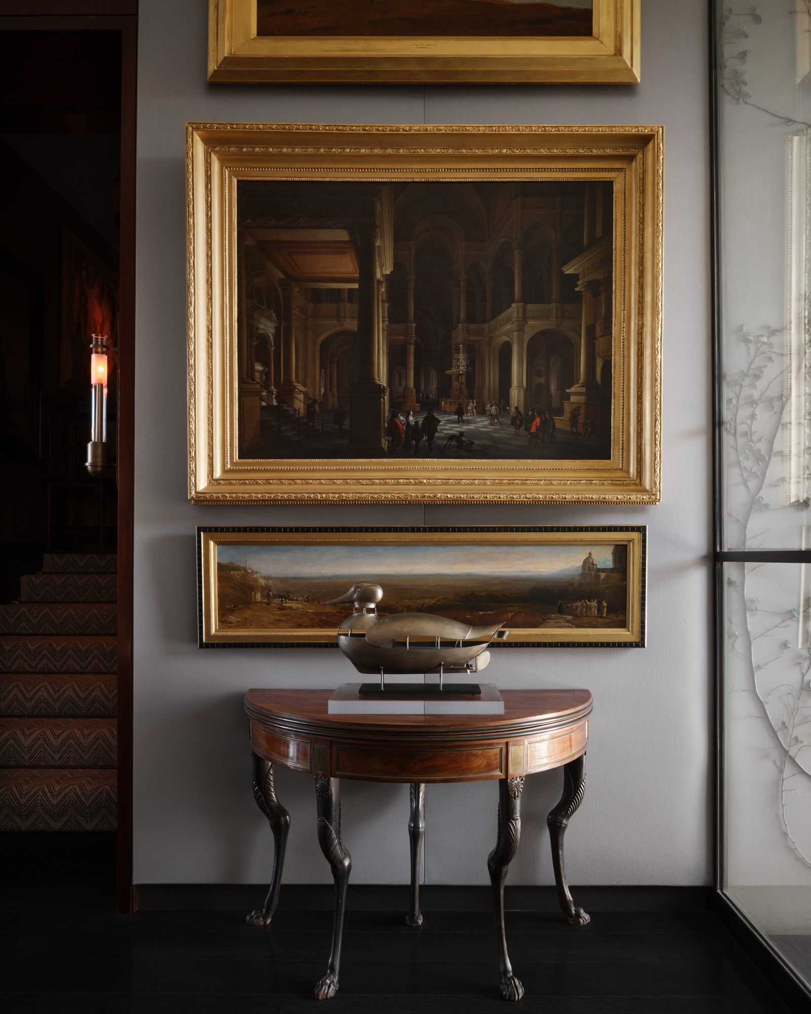 interiors of an art filled Las Vegas house