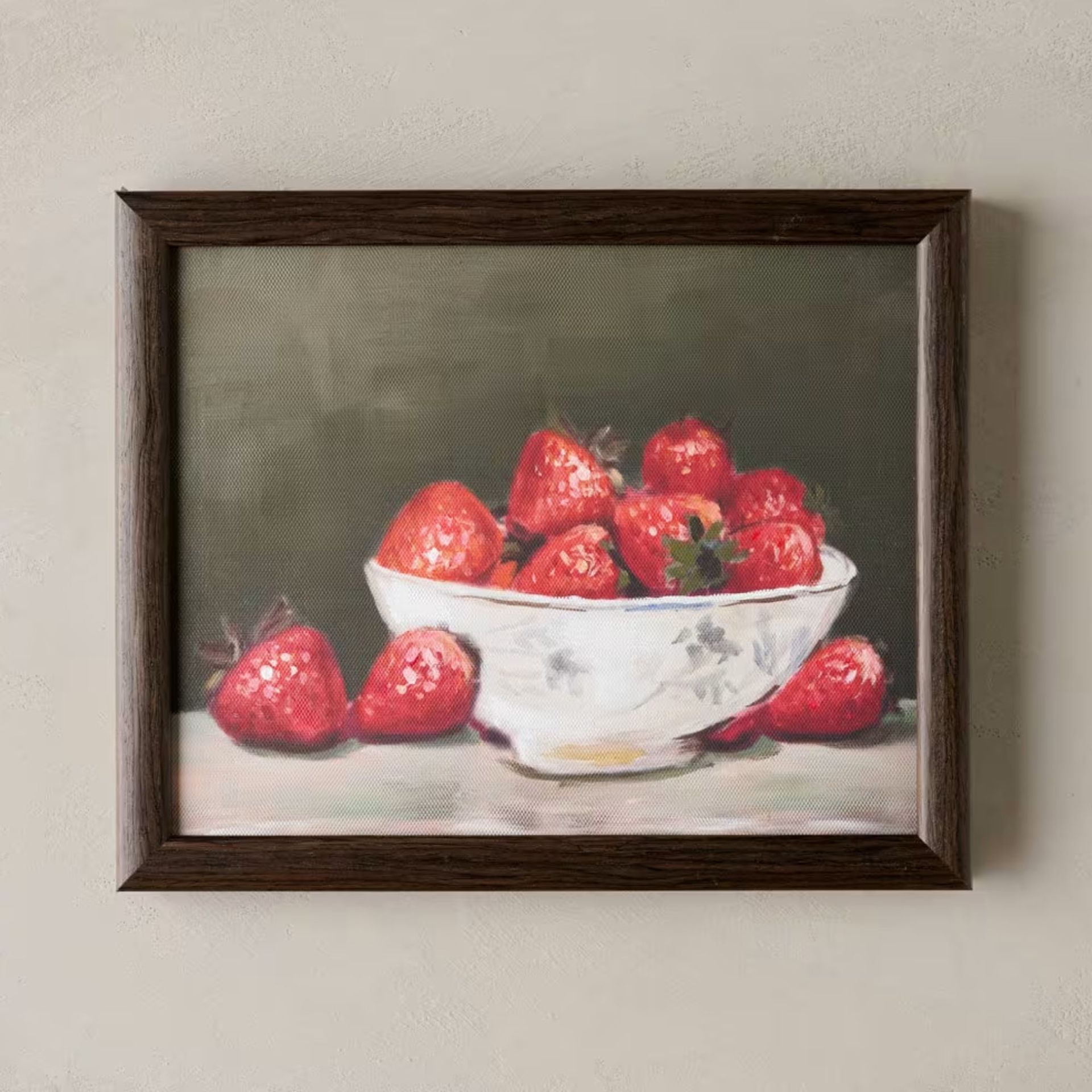 Framed Strawberry Still Life