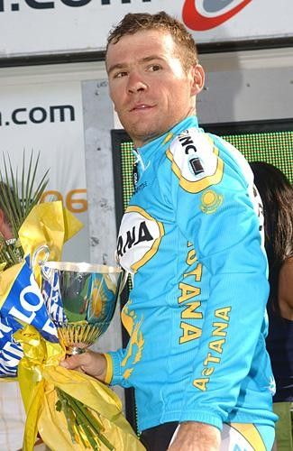 Sergio Paulinho (Astana) on the podium.