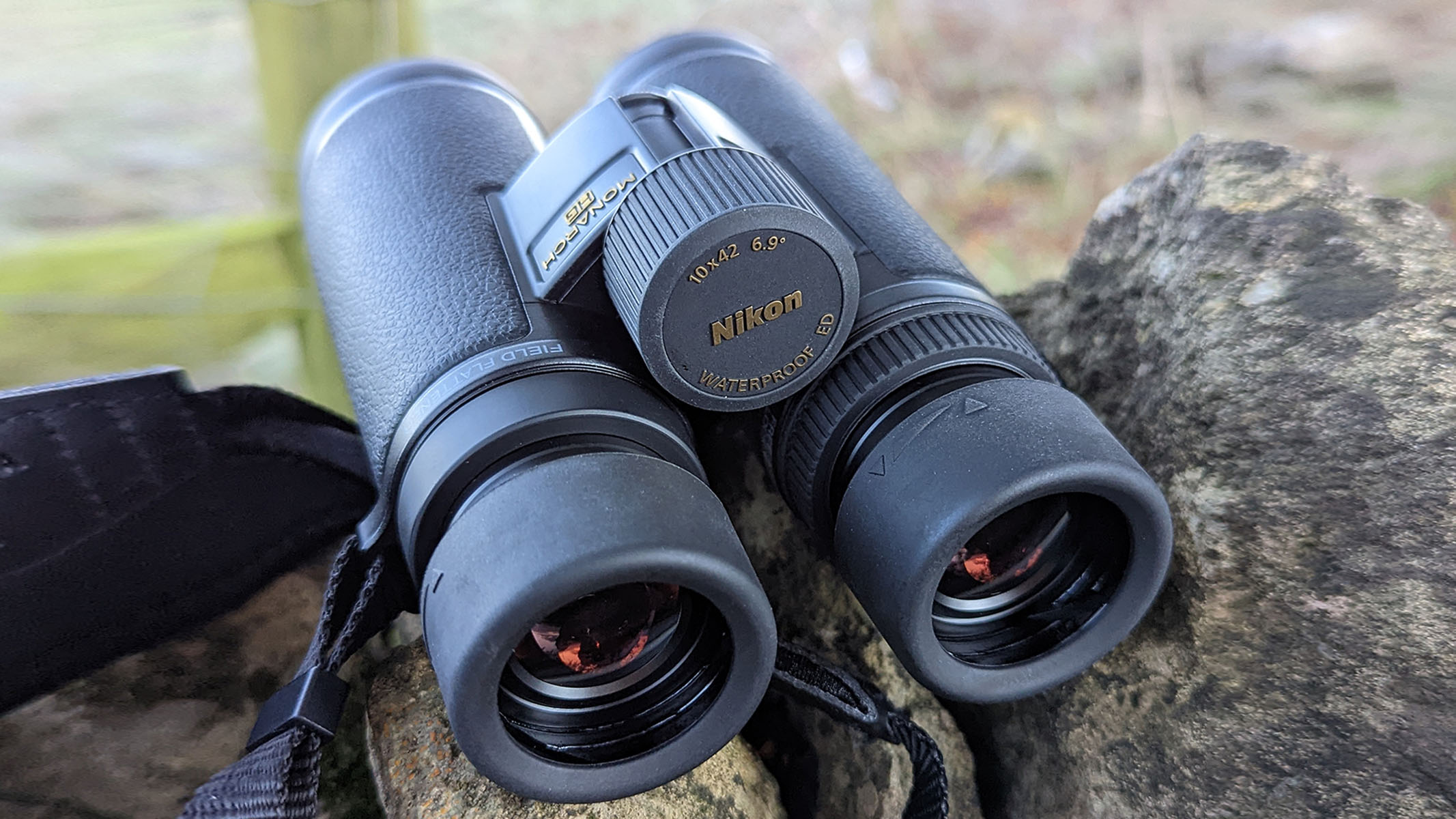 Close-up view of binocular icons
