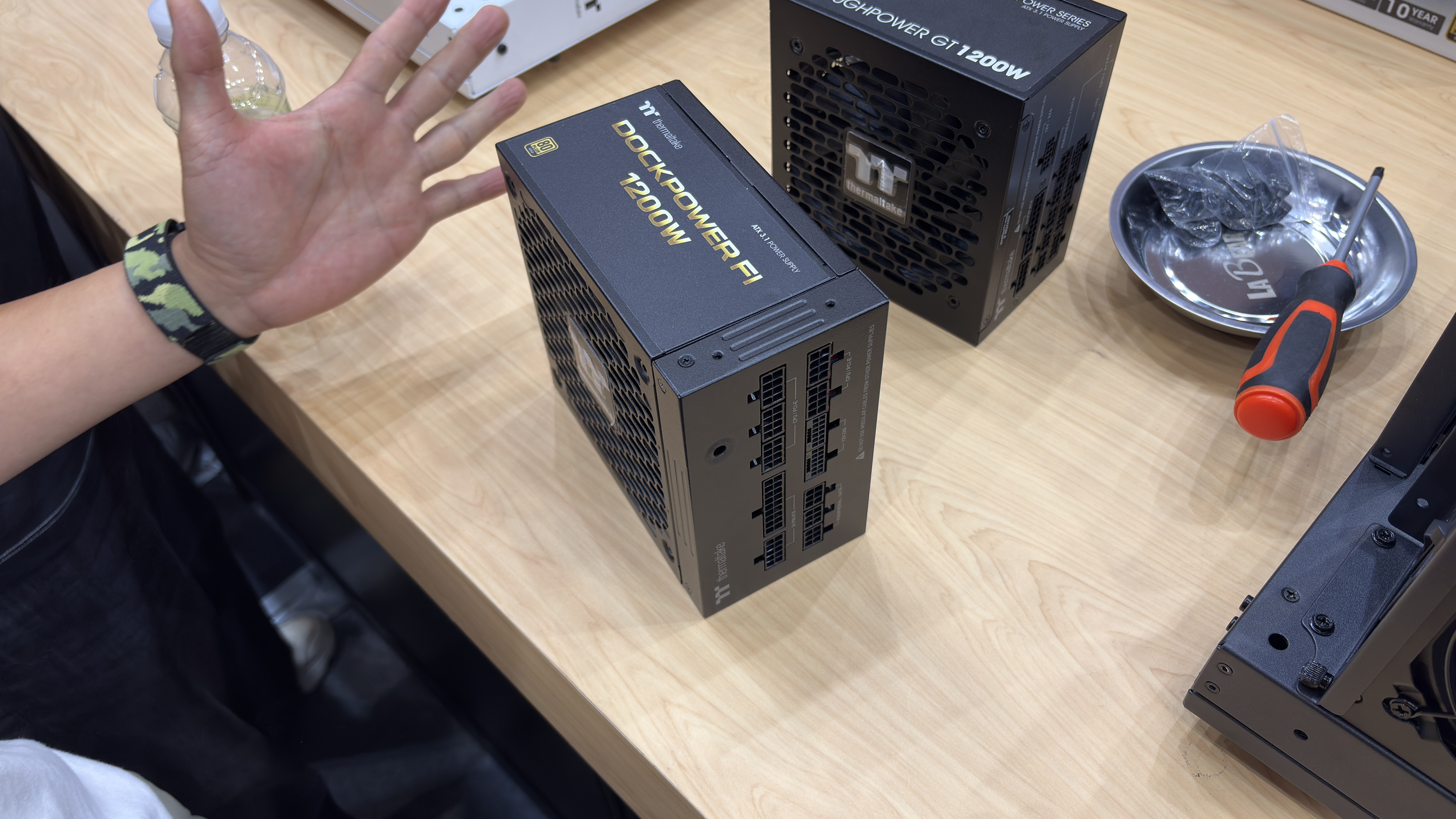 Thermaltake's new novel PSU design at Computex 2026.