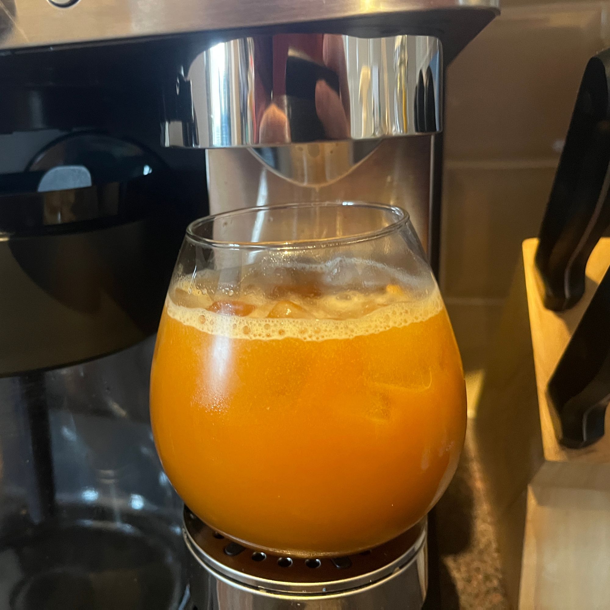 Espresso over ice made in the the Ninja Prestige DualBrew System