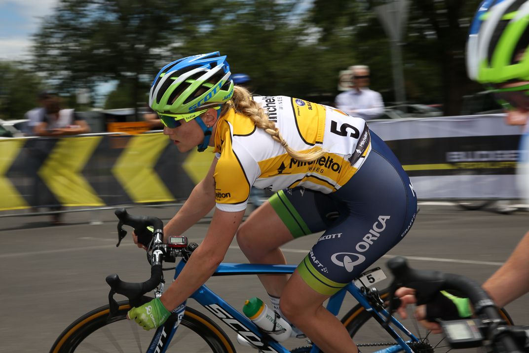 Series leader Gracie Elvin held on for the win