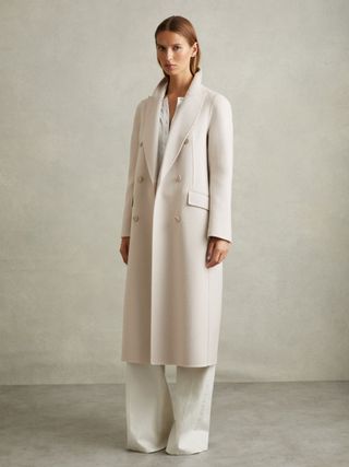 Maeve Wool Blend Double Breasted Blindseam Coat