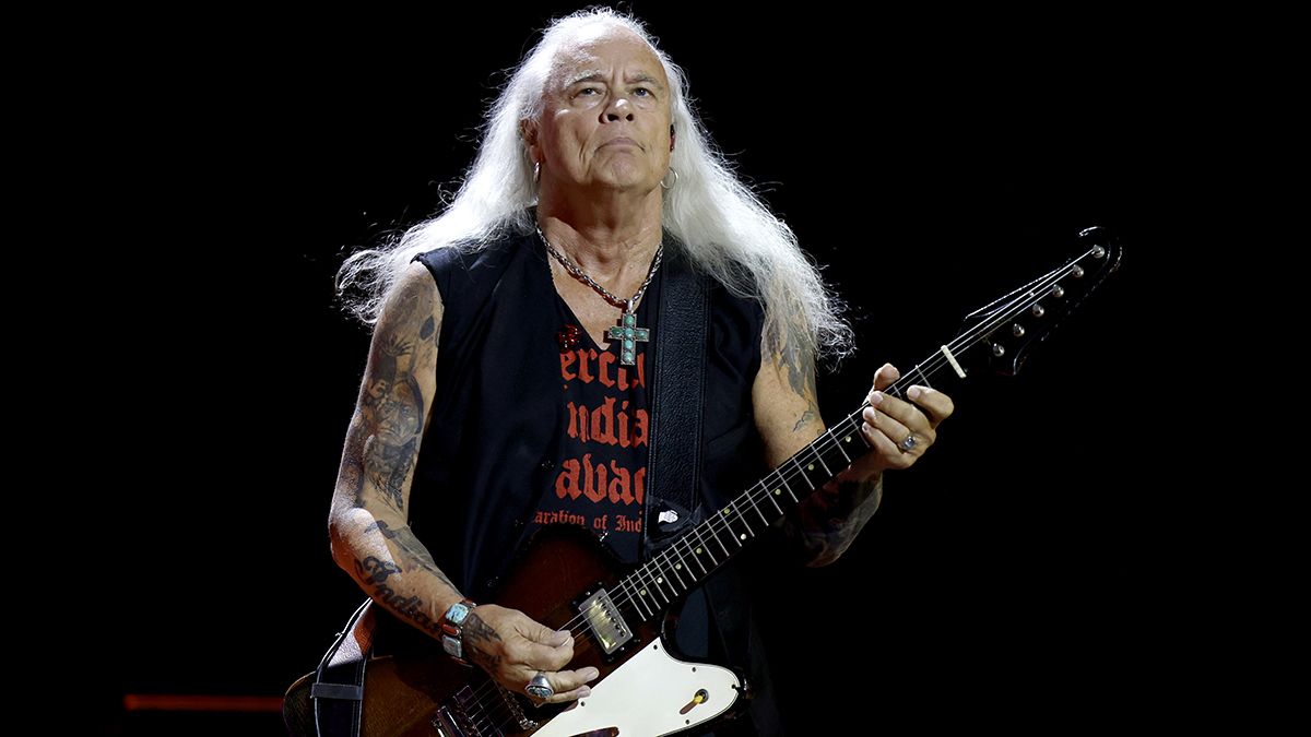 Rickey Medlocke of Lynyrd Skynyrd performs onstage during the 2024 CMA Music festival at the Nissan Stadium on June 06, 2024 in Nashville, Tennessee