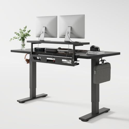 Flexispot Standing Desk With Monitor Riser & Cable Management