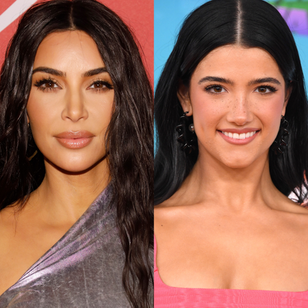 Kim Kardashian and Charli D'Amelio