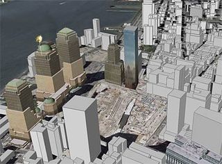 The final version of Earth 4 has been enhanced with hundreds of new 3D models, such as the World Financial center in New York, next to Ground Zero.