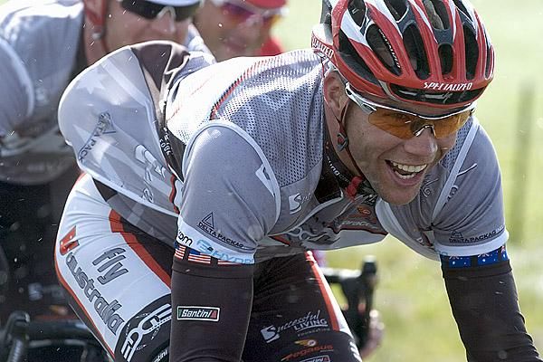 Tour of the Murray River winner Jonathan Cantwell (Fly V Australia) could still smile despite the terrible conditions during the race.