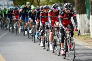 Martin Kohler chases for BMC on stage three of the 2014 Tour of Beijing