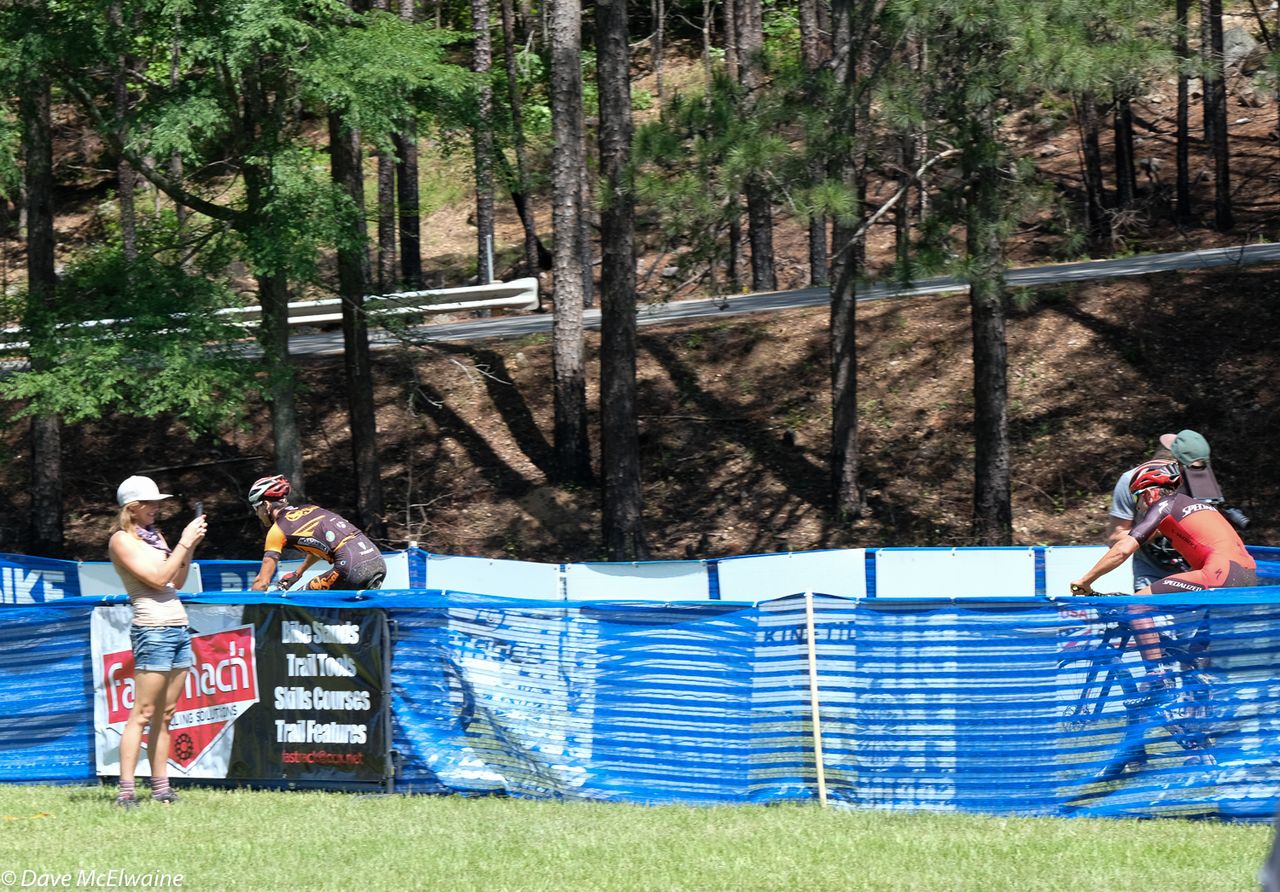 Payson McElveen (Orange Seal-Ridebiker) had less than a ten-meter lead as they approached the finish.