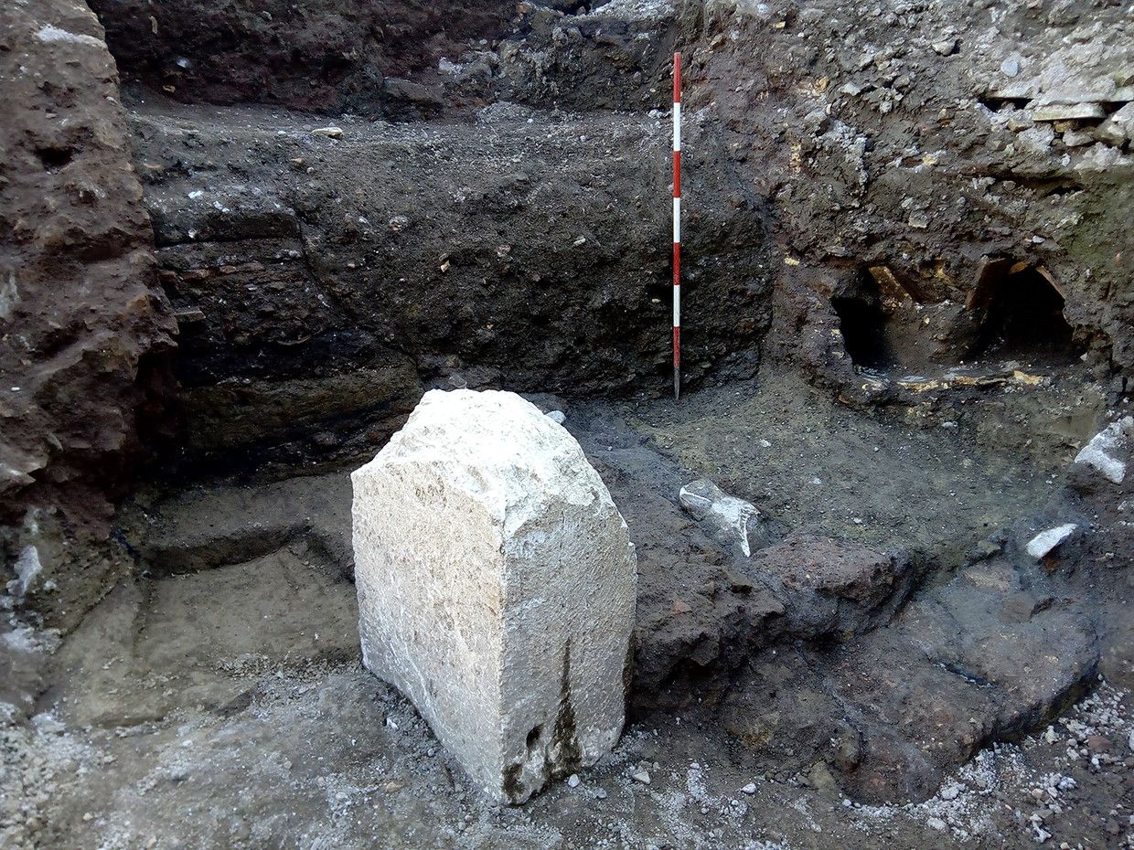 The stone was one of several that marked the pomerium &ndash; the sacred limits of the ancient city of Rome.