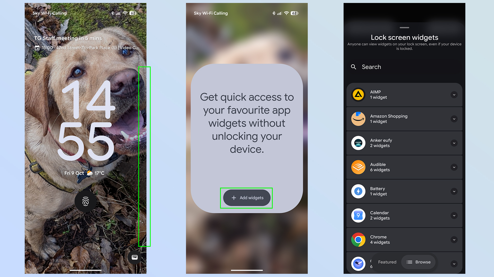 ios 27 vs android 17 lock screen widgets