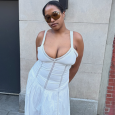 An image of a woman wearing best white dress 2026