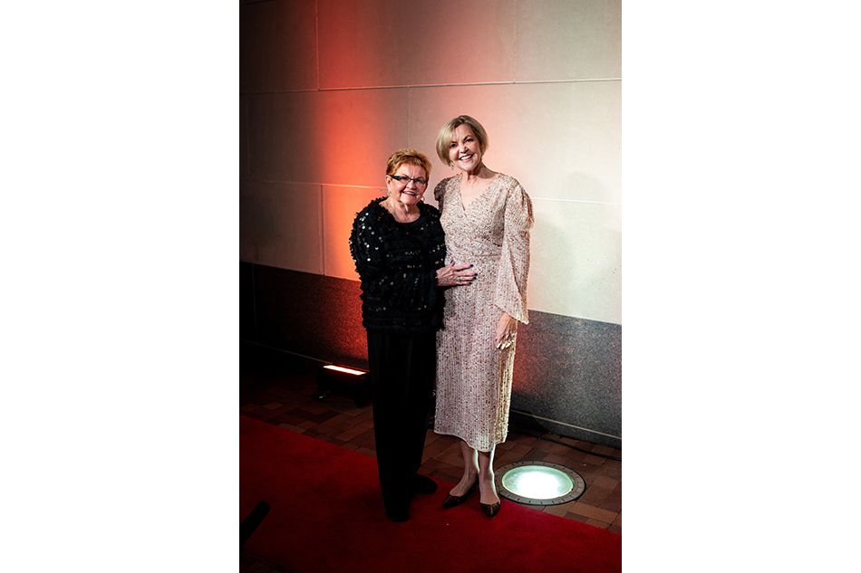 At the Cable Center&rsquo;s virtual Cable Hall of Fame ceremony in Denver, honoree Bridget Baker (r.) and her mother, Mary Pignalberi.