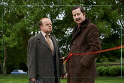 Toby Jones and Lee Ingleby as detectives in The Long Shadow