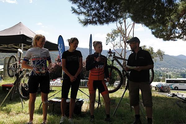 Women's podium at the Alpine Assault