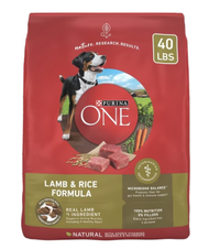 Purina ONE Natural SmartBlend Lamb &amp; Rice Formula Dry Dog Food 40-lb bag
$59.99 at Chewy