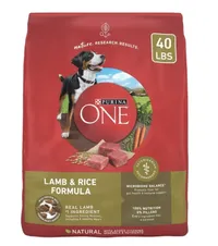 Purina ONE Natural SmartBlend Lamb &amp; Rice Formula Dry Dog Food 40-lb bag
$59.99 at Chewy
