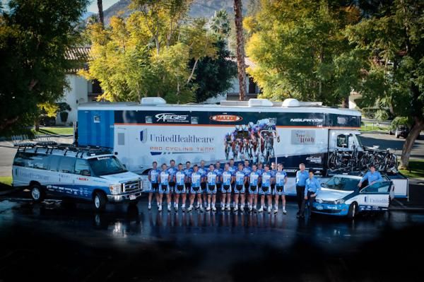 The 2012 UnitedHealthcare Pro Cycling Team.