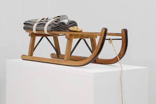 Sled in exhibition
