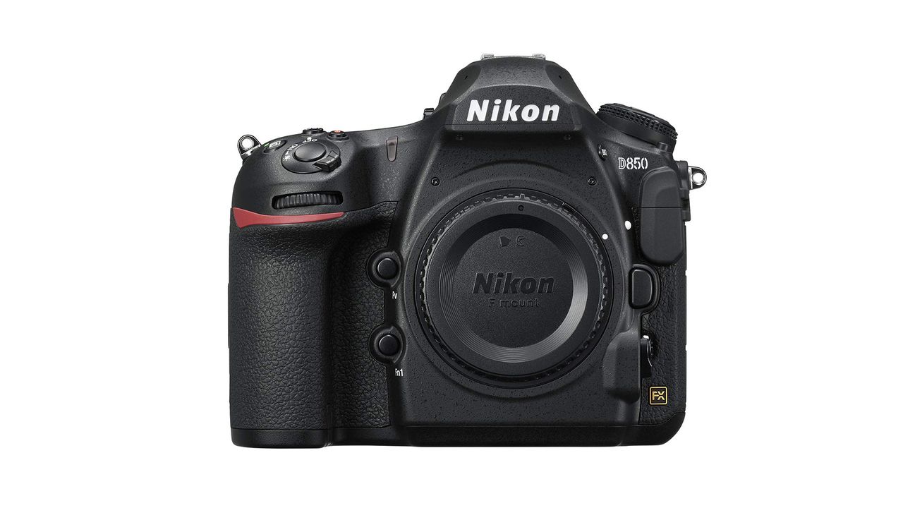 Nikon D850 camera body front on view