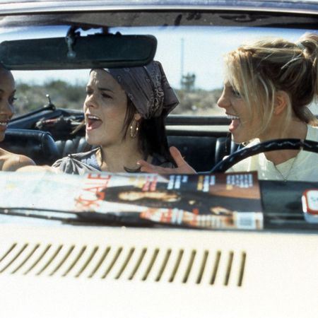 Hair, Nose, Mouth, Mammal, Facial expression, Fashion accessory, Vehicle door, Car seat, Automotive window part, Windshield, 