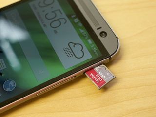HTC One (M8) microSD tray