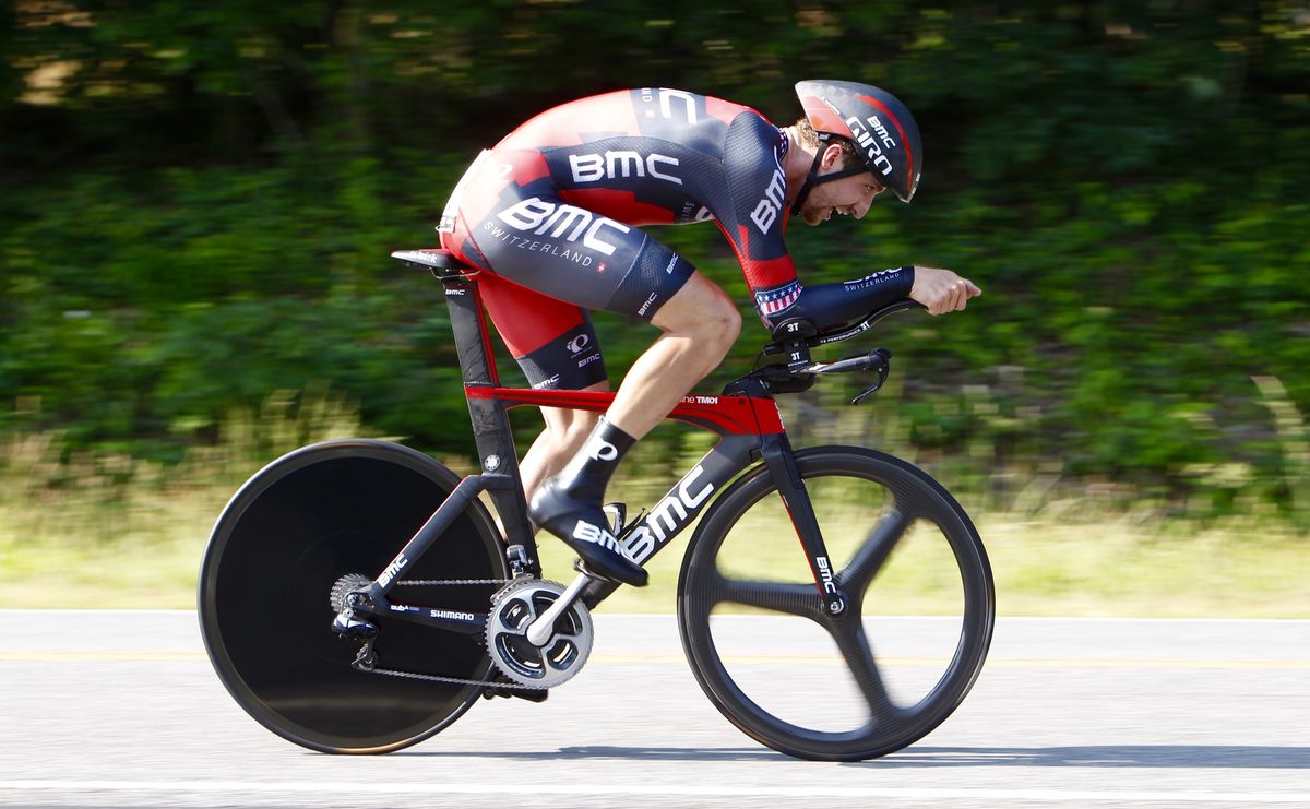 Taylor Phinney (BMC Racing) en route to the win at the US Pro TT championships