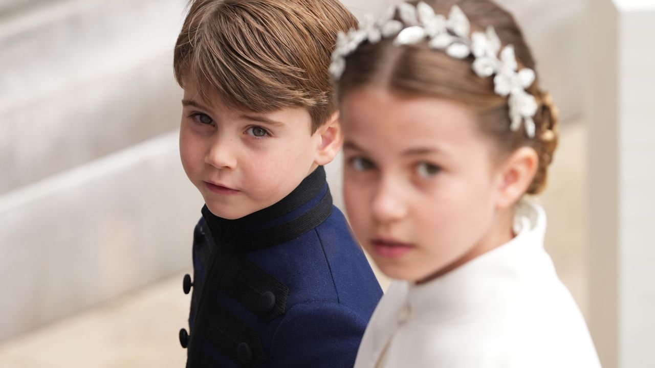 Prince Louis and Princess Charlotte at King Charles&#039;s coronation 