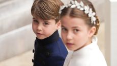 Prince Louis and Princess Charlotte at King Charles's coronation 