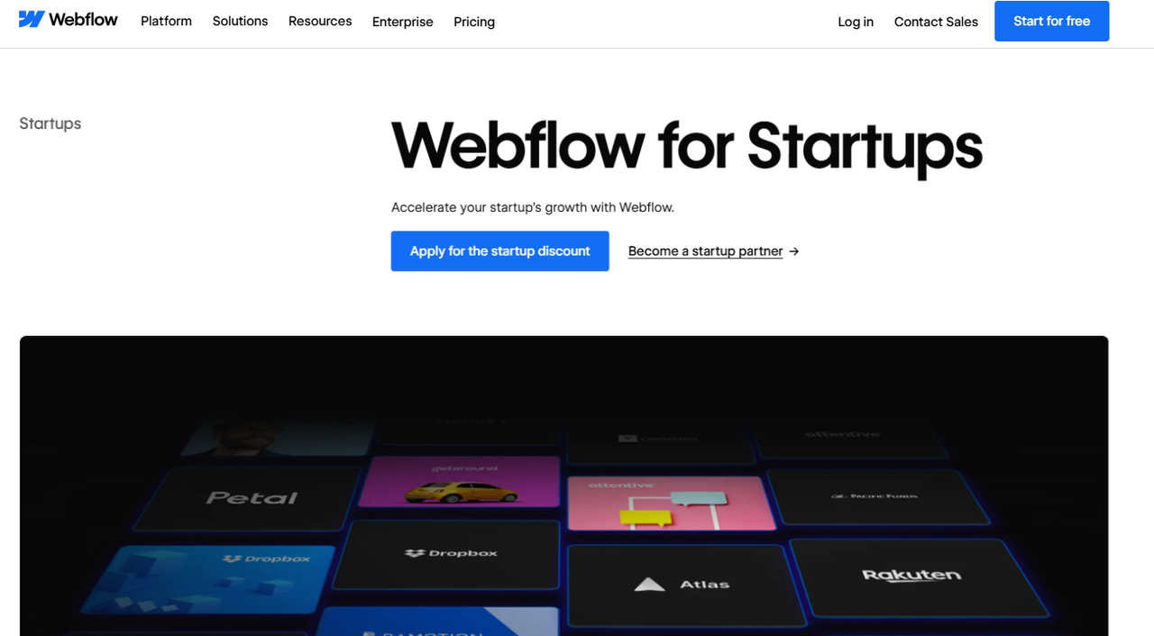 Are you a startup looking to build your website? Webflow is offering a crazy deal- get 100% off your first full year of a CMS site plan