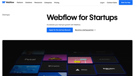 Are you a startup looking to build your website? Webflow is offering a
