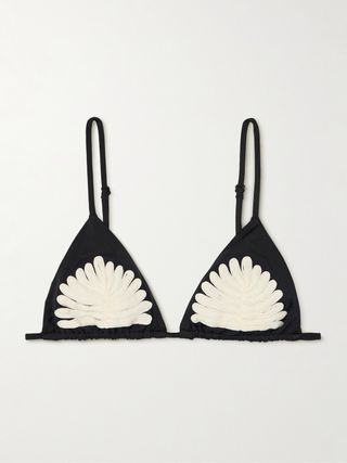 Visionary Arts Embroidered Triangle Bikini Top