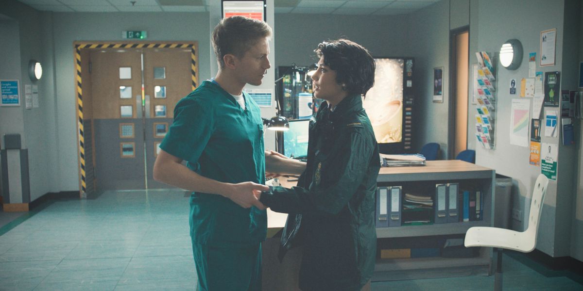 Ethan Hardy and Fenisha in Casualty week 18