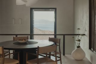 dining area and views at O Lofos house by Block722